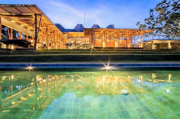 View of house from the pool