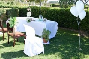 Espace banquet en plein air