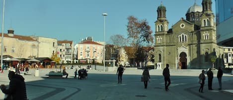 "Kiril and Metodii " square and church which are just around the corner 