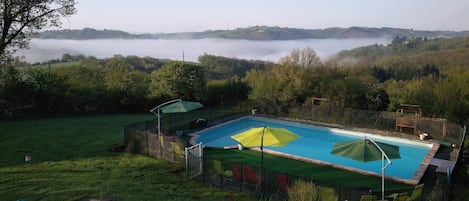 Lovely big pool which is shared with our other 2 gites on site