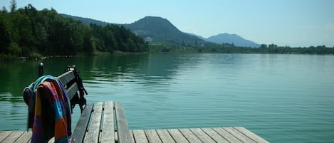 Lake Langsee a short walk from the house