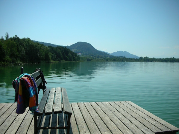 Lake Langsee a short walk from the house