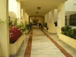 Apartment block entrance