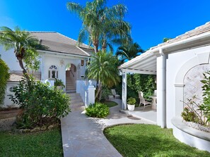 Our private and secluded front entrance.