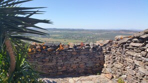 Small typical house inside the fortress of Monsaraz, with incredible view