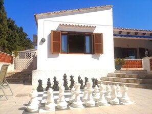 Master bedroom overlooking chess board