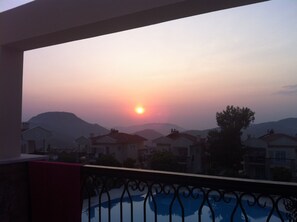 Beautiful sunsets from front balcony.