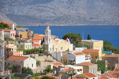 Superior Apartment with Private Veranda and Sea View A, Symi 