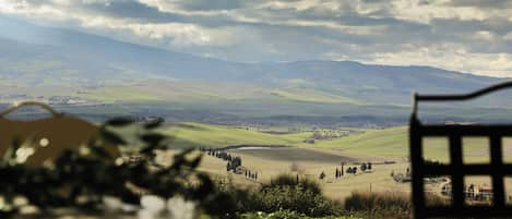 The view of the Val d'Orcia from the Main House