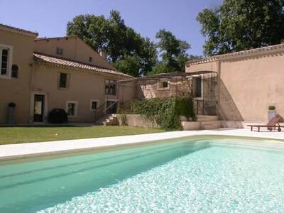 Private cottage with swimming pool in a castle park