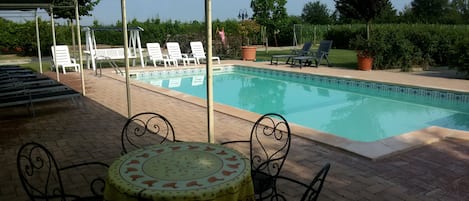 the pool