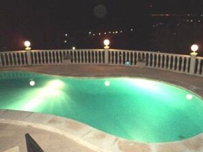 pool at night