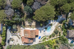 Aerial view of property