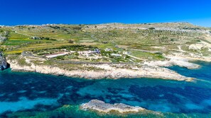 Aerial view of the estate & coastline