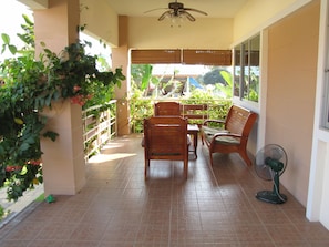 The shady terrace
