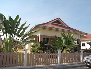 Front of the villa