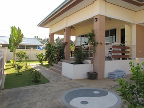 Front of the villa