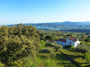 The villa surrounded by Lake and mountains