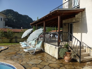 The terrace