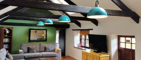 A historic barn conversion with a modern, relaxing feel