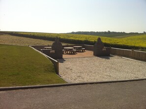 The BBQ area
