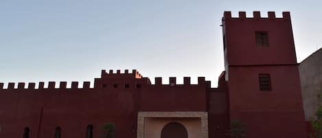 Riad entrance, at sun set