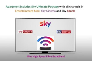 Sky TV with Sports, Cinema and Fibre Broadband all included