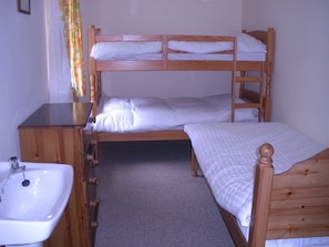 Bedroom 2 with its bunkbed and single bed