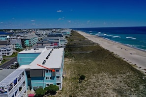 Beachfront Bliss is on the North End of Carolina Beach.  Sand and sun are not an issue here!