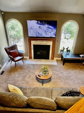 living room - from top of cool stair case