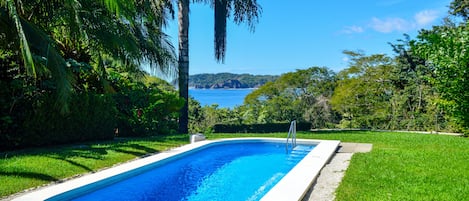 Pool with ocean view