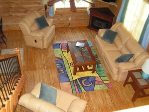 Living Room-View from the loft