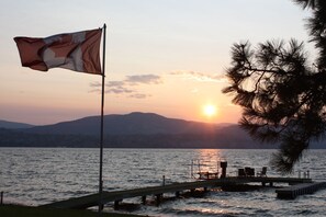 The dock is a perfect place to sit and watch the sun set