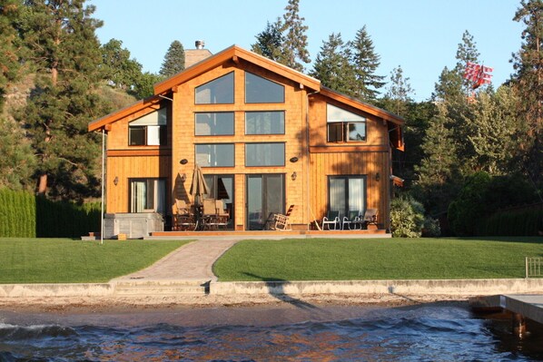 Hollyhock Lake House view from dock