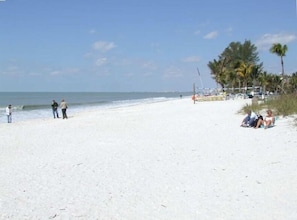 Walk in the warm white sand for miles, great for shelling