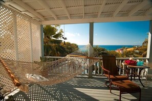 The hammock is a great place to start island time.