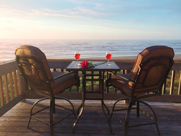Relaxing after a fun day at the beach all day.  