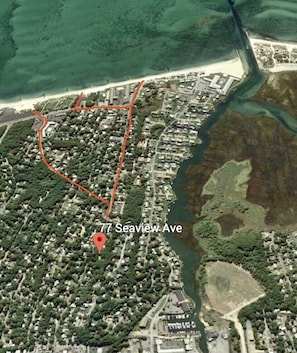Walking distance to several of Bass Rivers best beaches!