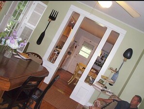 Looking towards the kitchen