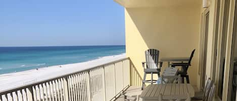 Spectacular Gulf Front vires from the 40 foot balcony with brand new furniture