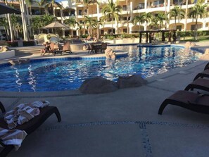 Pool lounging
