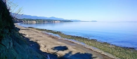 Beach looking west toward Port Angeles