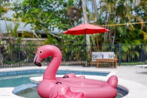 Hop on "Pinky" and float about!!
