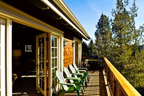 Deck, equipped with BBQ.  Chairs to relax and soak up some sun in.