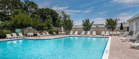 Steps Away From Townhome- Just walk!  Community Pool and Club House w/ Gym (Pools are typically open from Memorial Day thru Labor Day)