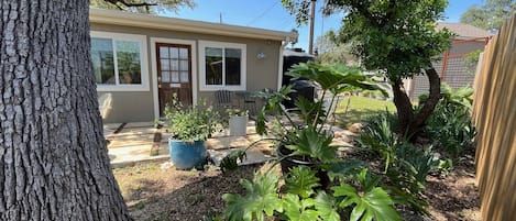 The cottage is tucked on the back of our property, completely private and cozy!