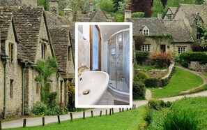 Bathroom with electric shower