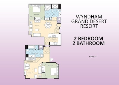 2br Lockoff Wyndham Grand Desert Resort
