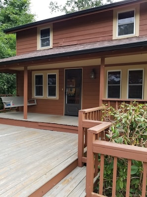 Front porch relaxation or grilling on the front deck