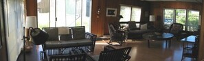 The open floorplan provides lots of space for reading and relaxing.